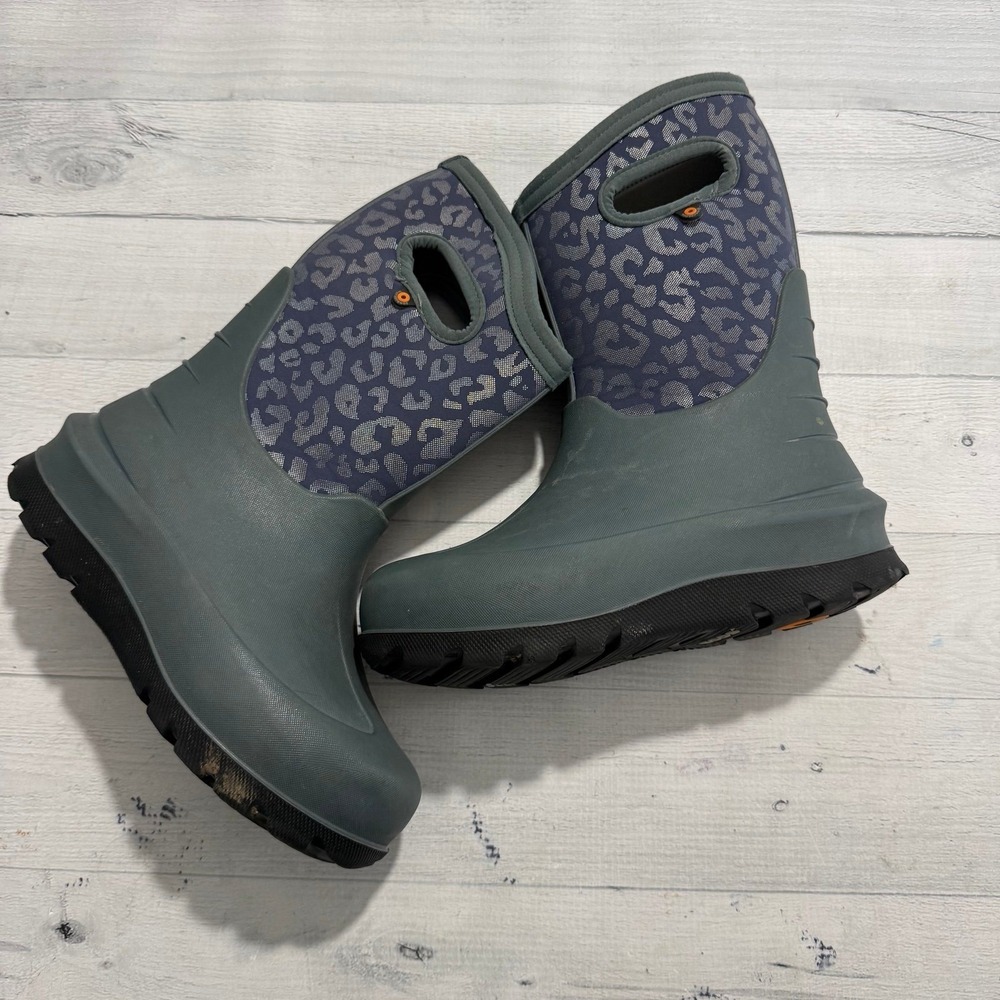 Bogs Kids' Neo-Classic Metallic Leopard Boot child size 2